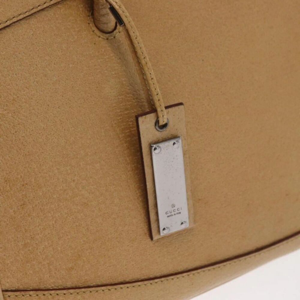 Gucci Vintage Leather Beige Leather Handbag - Picture 13 of 16